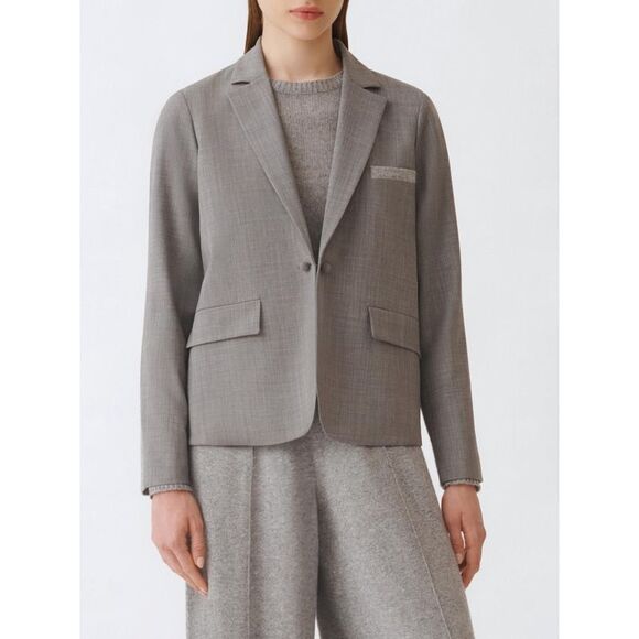 Fabiana Filippi Jacket Woman Grey